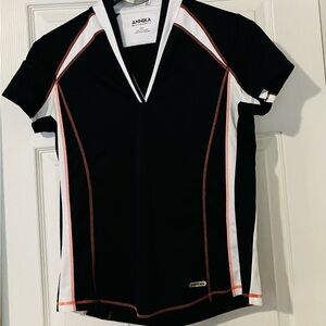 ANNIKA Cutter & Buck Golf  V Neck Shirt Size M